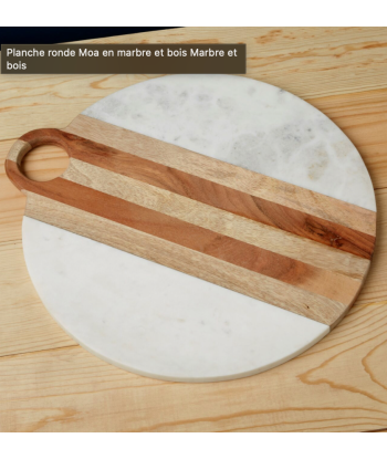 MOA Planche Ronde marbre et bois Ø 39,5 cm online