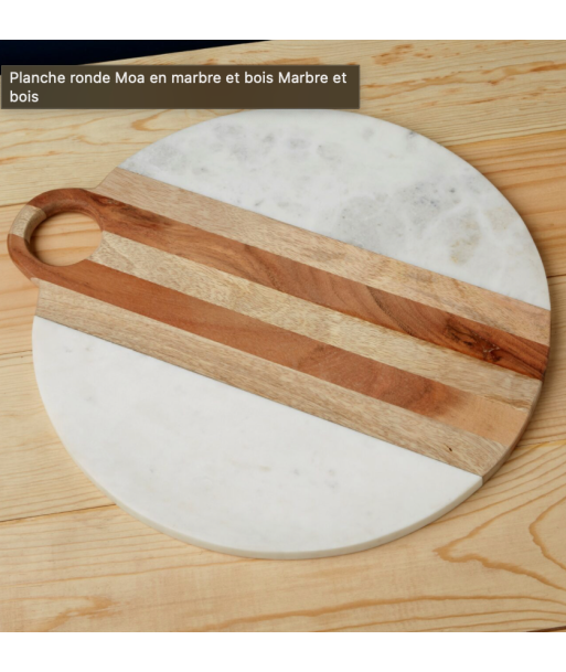 MOA Planche Ronde marbre et bois Ø 39,5 cm online