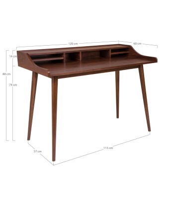 HELLERUP Bureau Placage Noyer - 120 cm Venez découvrir notre 