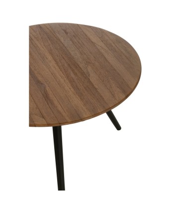 Set de 4 Tables Rondes Teck Recyclé - Naturel chez Cornerstreet bien 