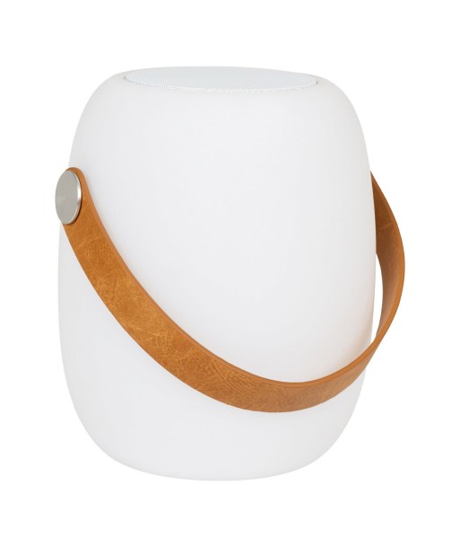 ENCEINTE - Haut-parleur Bluetooth / LED - avec dragonne, rechargeable, blanche Véritable concentré