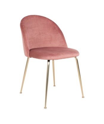 GENEVE - Chaise de salle à manger Rose/Laiton - lot de 2 sur le site 