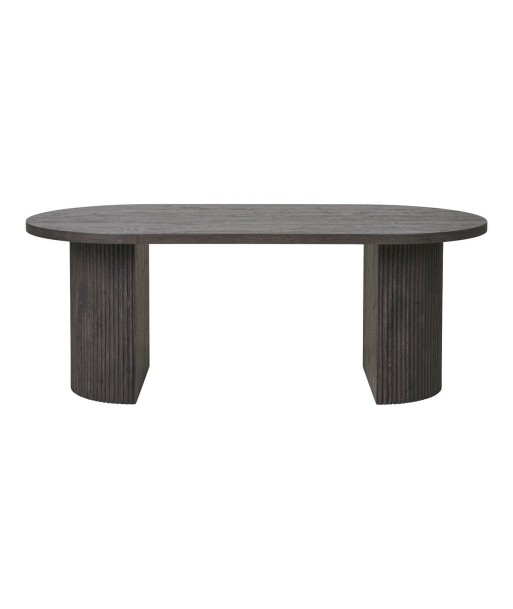 BOAVISTA - Table basse ovale marron foncé - H 45 cm 2 - 3 jours ouvrés.