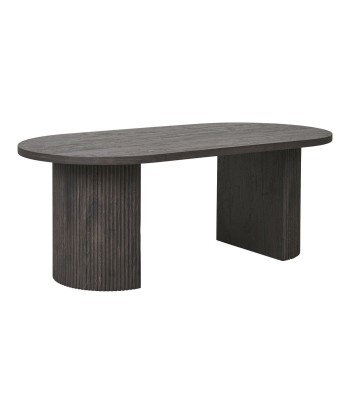 BOAVISTA - Table basse ovale marron foncé - H 45 cm 2 - 3 jours ouvrés.