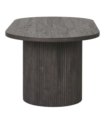 BOAVISTA - Table basse ovale marron foncé - H 45 cm 2 - 3 jours ouvrés.