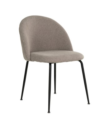 GENEVE - Chaise de salle à manger Beige foncé/Noir - lot de 2 ouvre sa boutique