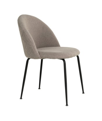 GENEVE - Chaise de salle à manger Beige foncé/Noir - lot de 2 ouvre sa boutique