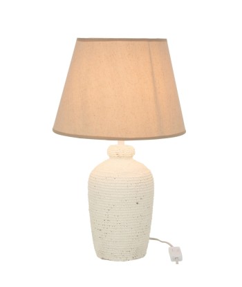 ESMEE - Lampe - ciment/textile - blanc/beige en ligne