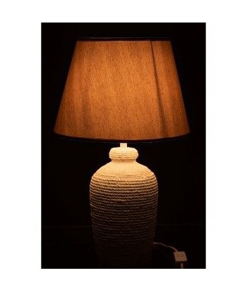 ESMEE - Lampe - ciment/textile - blanc/beige en ligne