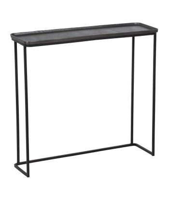 Meuble d'Entrée 84 x 26 x 78 cm Noir Gris Métal (2 Unités) JUSQU'A -70%! 