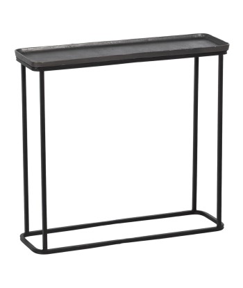 Meuble d'Entrée 84 x 26 x 78 cm Noir Gris Métal (2 Unités) JUSQU'A -70%! 