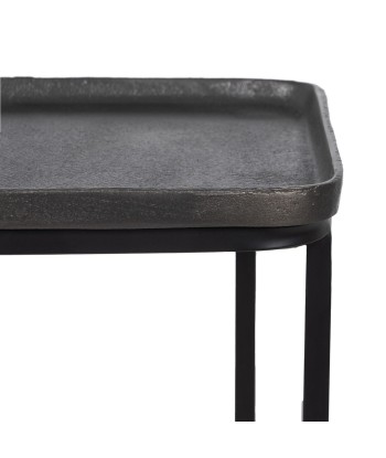 Meuble d'Entrée 84 x 26 x 78 cm Noir Gris Métal (2 Unités) JUSQU'A -70%! 