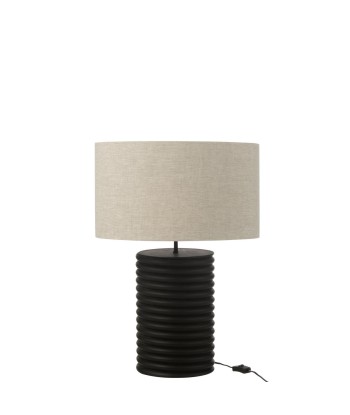 AILANTHUS - Lampe de Table Filetage Large Bois  Noir/Gris - H70 cm livraison et retour toujours gratuits