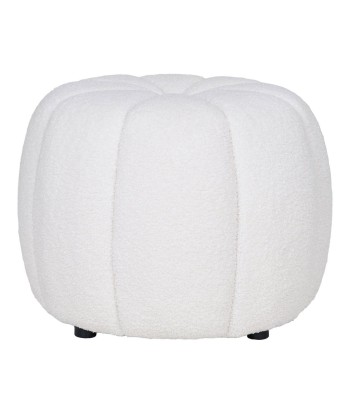 PASLAY -  Pouf blanc cassé H 38 cm de technologie