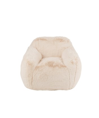 CUTIE - Fauteuil fausse fourrure Crème Les magasins à Paris et en Île-de-France