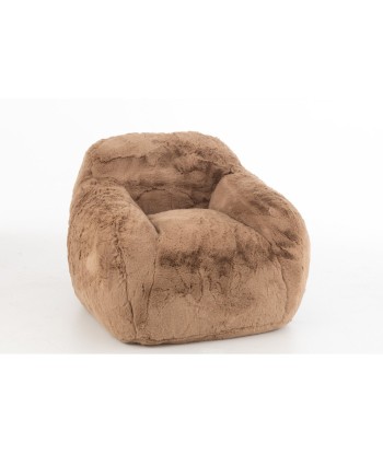 CUTIE - Fauteuil fausse fourrure Taupe livraison gratuite