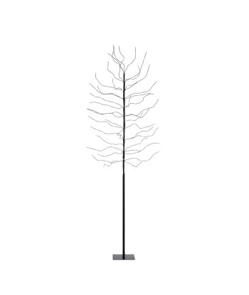 ARBRE Noir - sapin blanc chaud 248 led - H 200 cm le des métaux précieux