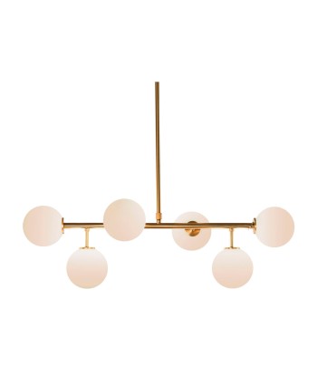 Suspension DKD Home Decor 83 x 36 x 36 cm Verre Doré Métal Blanc l'achat 