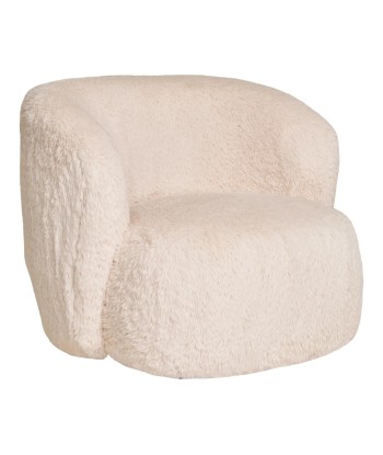 FAUTEUIL Fausse fourrure écru 50-70% off 