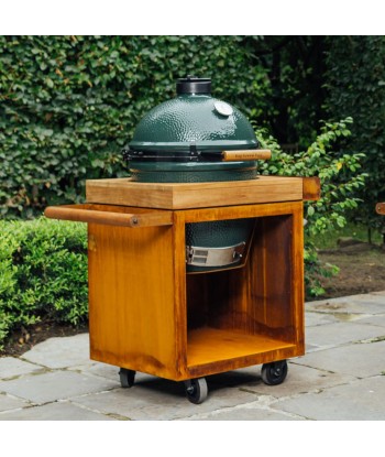 OFYR Kamado Table Corten 65 - PRO Bois de Teck BGE est présent 