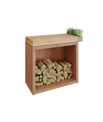 OFYR Butcher Block Storage 90 - Corten Bois de teck soldes