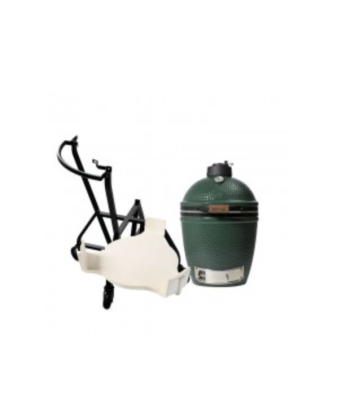 Pack MEDIUM Big Green Egg - avec chariot à roulettes et conveggtor le concept de la Pate a emporter 