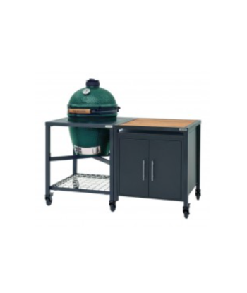 Pack MEDIUM Big Green Egg - Ensemble Egg + Table modulaire + Meuble placard ( 155 x 76 cm) 2 - 3 jours ouvrés.