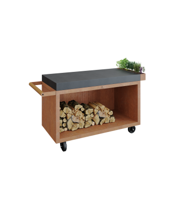 OFYR 135 PRO - Mise en Place Table Corten Gris Anthracite de l' environnement