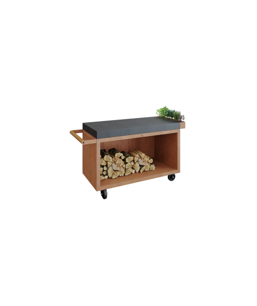 OFYR 135 PRO - Mise en Place Table Corten Gris Anthracite de l' environnement