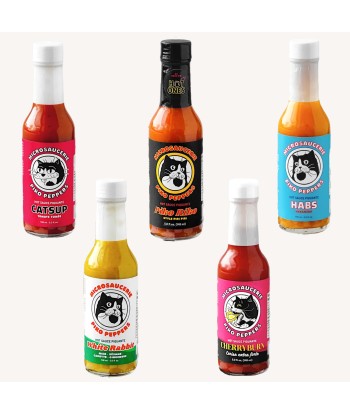 Pack Découverte 5 sauces Piko Peppers 🇨🇦 basket pas cher