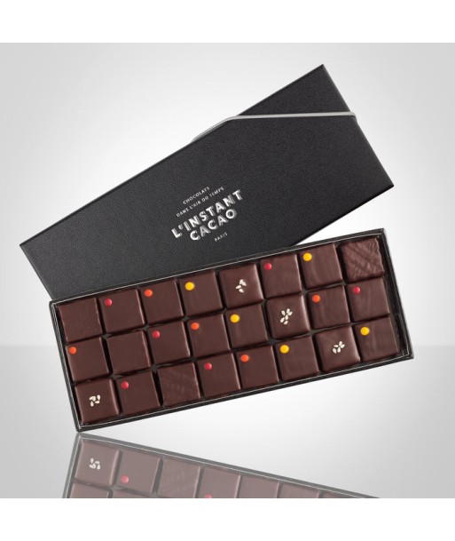 Coffret de 48 pralinés au chocolat noir shop