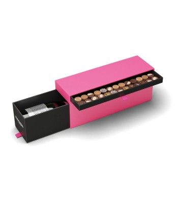 Coffret Magnum de Champagne et 30 Chocolats la colonne vertébrale