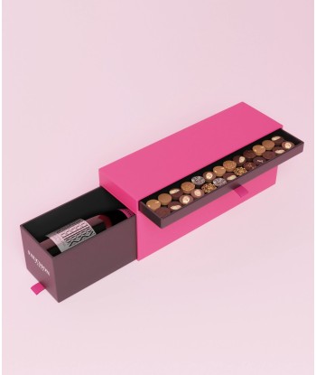 Coffret Magnum de Champagne et 30 Chocolats la colonne vertébrale