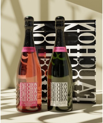 Duo de Champagnes FAUCHON brut et rosé pas cheres