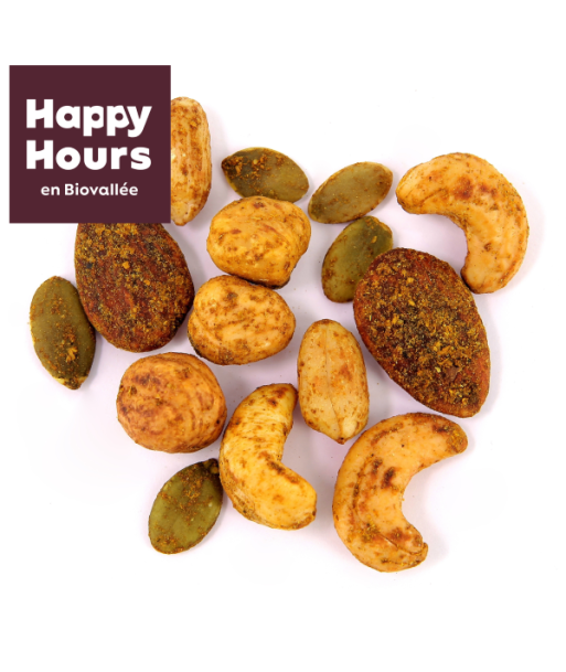 Happy Hours En Biovallée -- Melange apéro curry Vrac - 5kg livraison et retour toujours gratuits