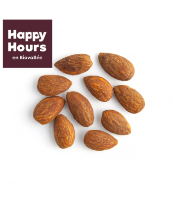 Happy Hours En Biovallée -- Amandes grillées bio Vrac (origine Espagne) - 5 kg les ligaments