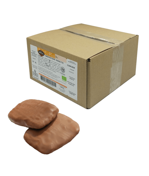 Belledonne -- Biscuit crousti'choc noisette bio Vrac - 1,5 kg rembourrage situé sous