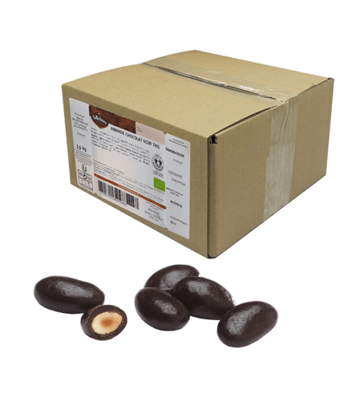 Belledonne -- Amandes chocolat noir 74% bio Vrac - 2 kg 2023