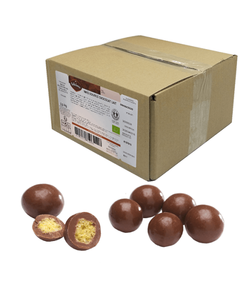 Belledonne -- Maïs soufflés chocolat au lait bio Vrac - 2 kg livraison et retour toujours gratuits