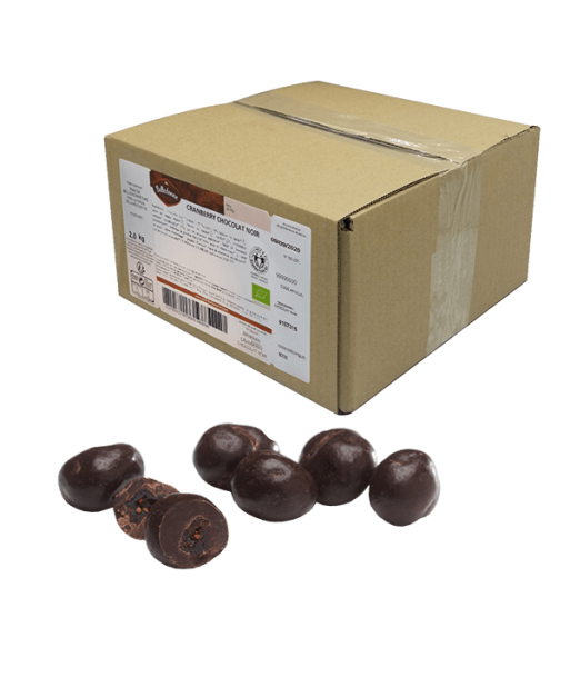 Belledonne -- Cranberries chocolat noir 57% bio Vrac - 2 kg s'inspire de l'anatomie humaine