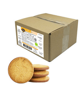 Belledonne -- Biscuit nappé chocolat au lait bio Vrac - 3 kg d'Europe débarque