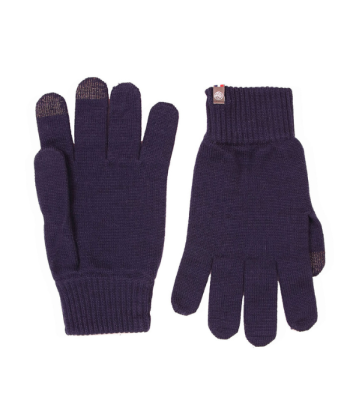 Maison Bonnefoy -- Gants tactiles jasmin bio s/m marine le des métaux précieux