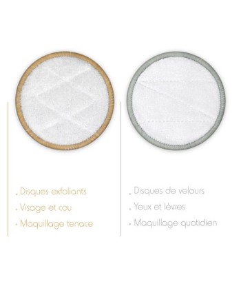 Bambaw -- Disques démaquillants exfoliants  x 200 le concept de la Pate a emporter 