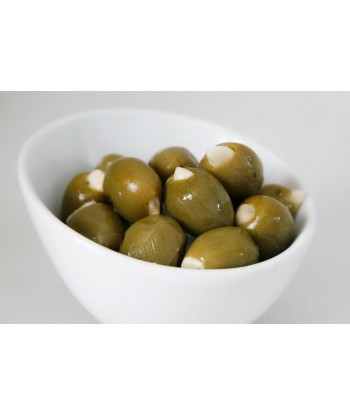 Le Temps Des Oliviers -- Olives vertes farcies ail bio Vrac (origine Grèce) - 2.8 kg les ctes