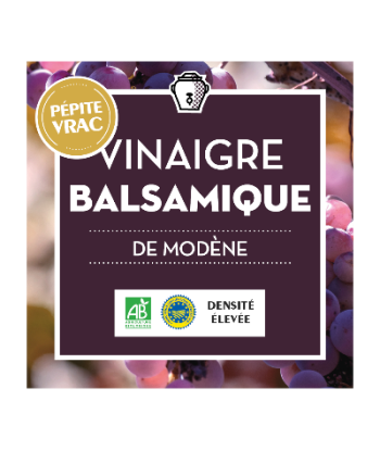 Jean Bouteille -- Vinaigre balsamique de modène bio - densité 1.15 Vrac - 10 l commande en ligne