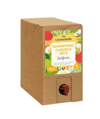 Cosmébulle --  Shampoing cheveux secs (bib) Vrac - 10 kg 2024