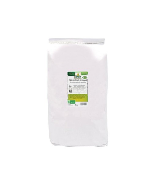 Moulin Des Moines -- Farine de quinoa meule de pierre bio Vrac (origine Bolivie, Pérou) - 5 kg ou a consommer sur place