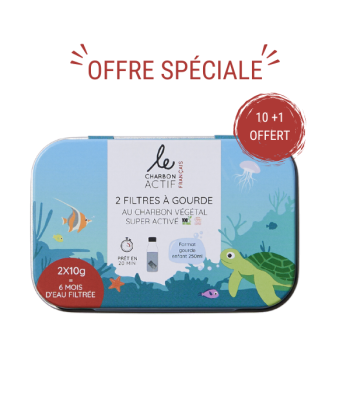 Takesumi -- Filtres à gourde enfant (boîte métal) - Offre spéciale 10 + 1 offert de pas cher