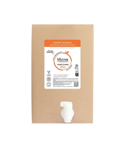 Mutyne -- Liquide vaisselle ecocert zeste de mandarine vrac Vrac - 10 l Par le système avancé 