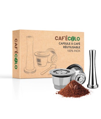 Capsule réutilisable Nespresso 100% inox par Cafecolo™ de pas cher